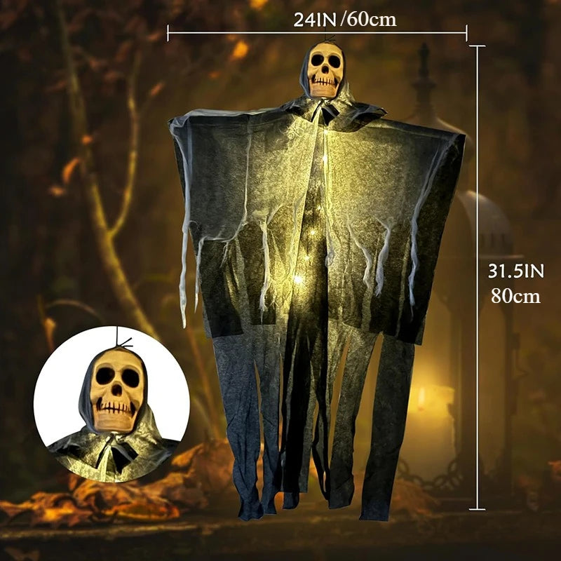 Hanging Ghost Prop | Glowing Non Woven Fabric | Indoors Outdoors | Single Pack