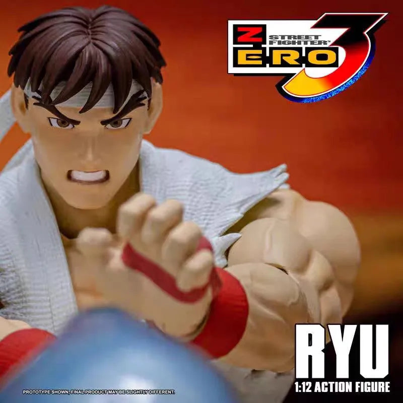 Street Fighter Action Figures | Guile Ken Ryu | Joint Movable | 3 Piece Set