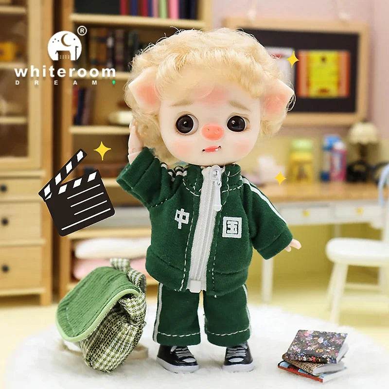 Ob11 Bjd Doll Boy Pig Face Piggy Ball-jointed Mini Doll Gift - ToylandEU