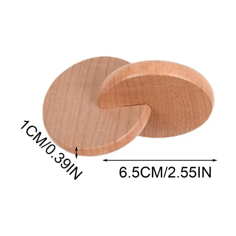 Montessori Beech Wood Interlocking Discs Toy for Toddler Development