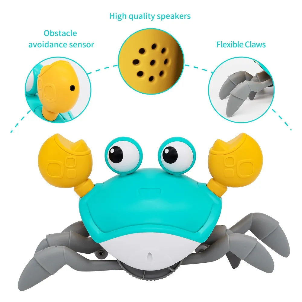 Interactive Crab Toy for Baby Crawling Crab Techno Escape Electronic - ToylandEU