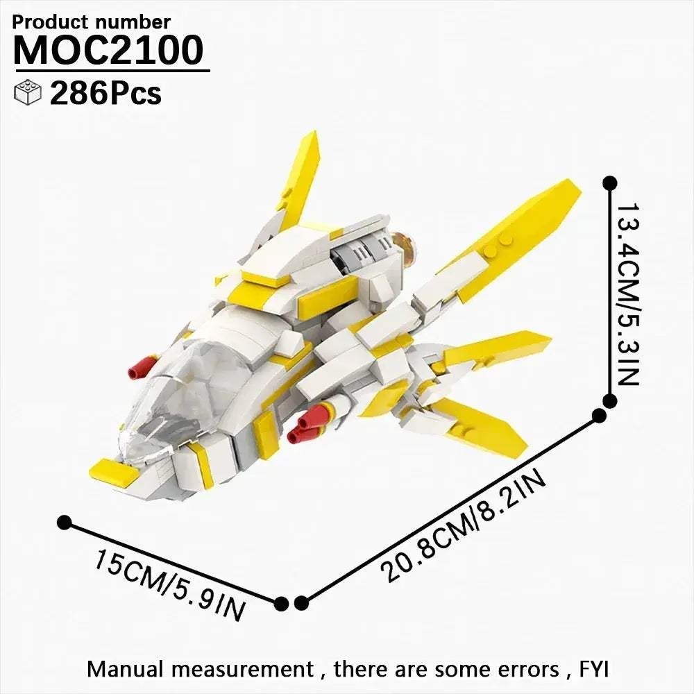 Space Wars Fighter Building Blocks Set For Realistic Dioramas - ToylandEU