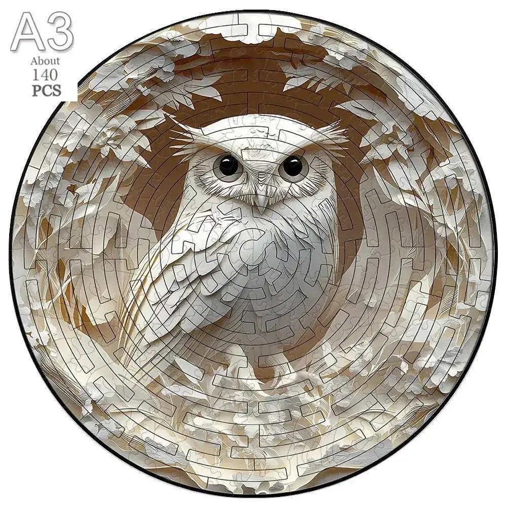 Wooden Puzzle Animal Round Educational Jigsaw For Kids And Adults - ToylandEU