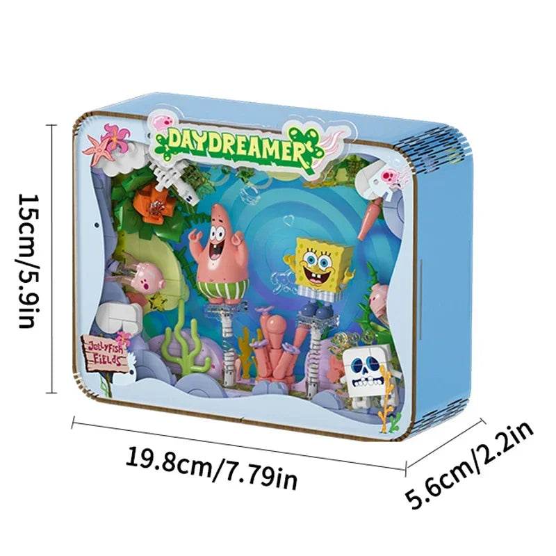 Spongebob Cartoon Krusty Krab Restaurant Building Blocks Toy - ToylandEU