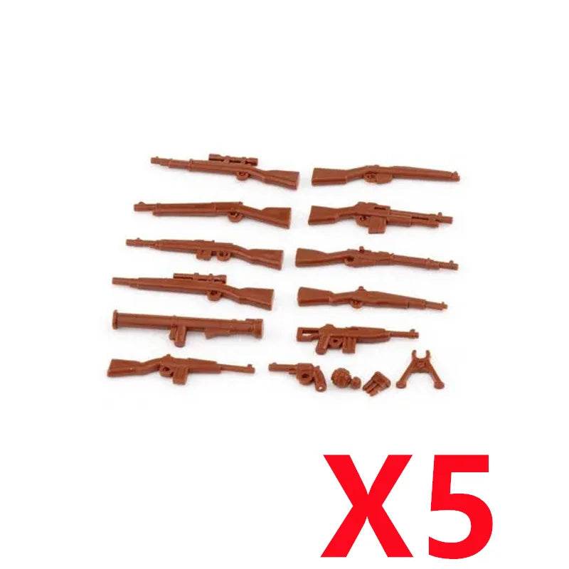 Premium Building Blocks Set Camouflage Military Equipment With Roadblock And Aircraft Parts For Kids - ToylandEU