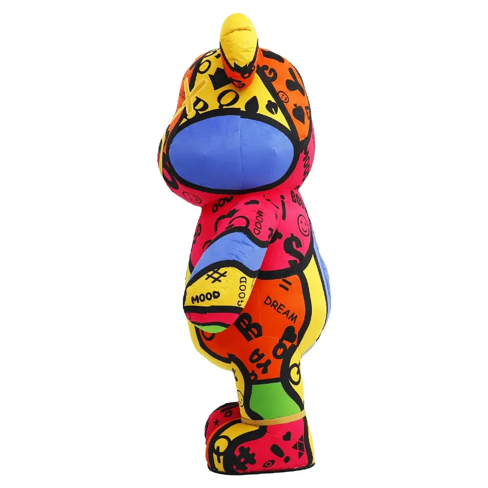 SAYGO Inflatable Colorful Rabbit Bear Plush Costume Adult Male Female Cosplay Halloween Mascot Party Costume Mascot - ToylandEU
