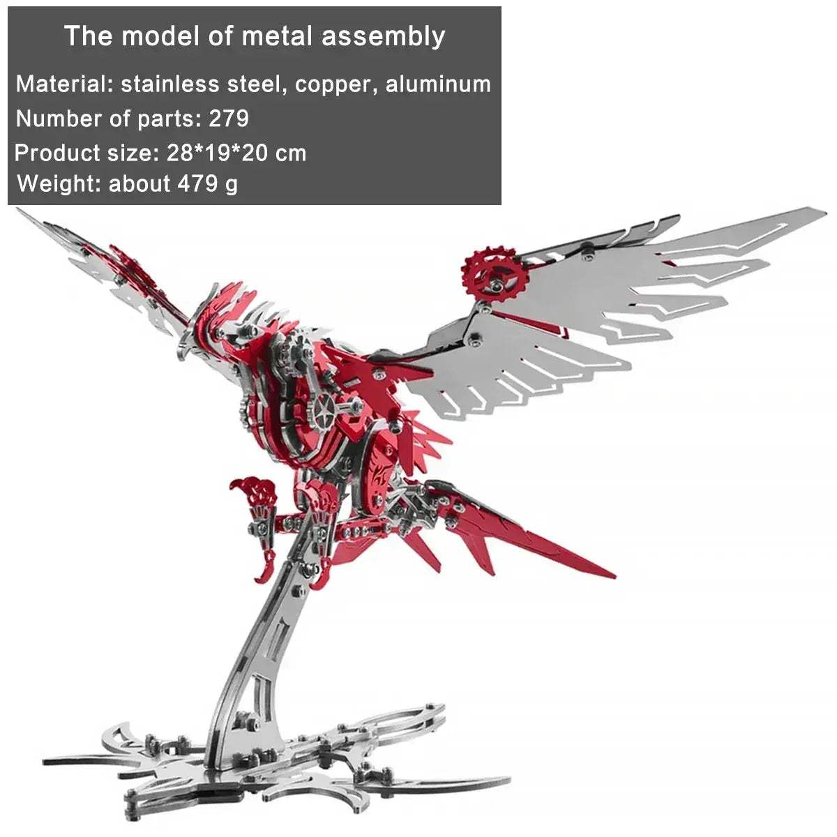 DIY 3D Metal Model Kit Mechanical Puzzle Gift for Teens - ToylandEU