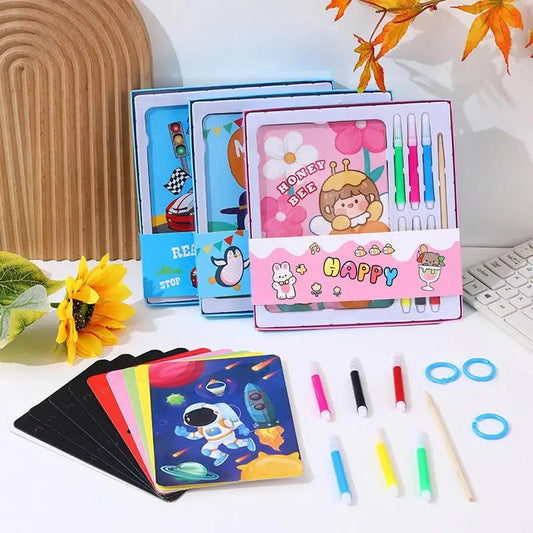 Kids Montessori Toys Reusable Coloring Book Magic Water Drawing Book - ToylandEU