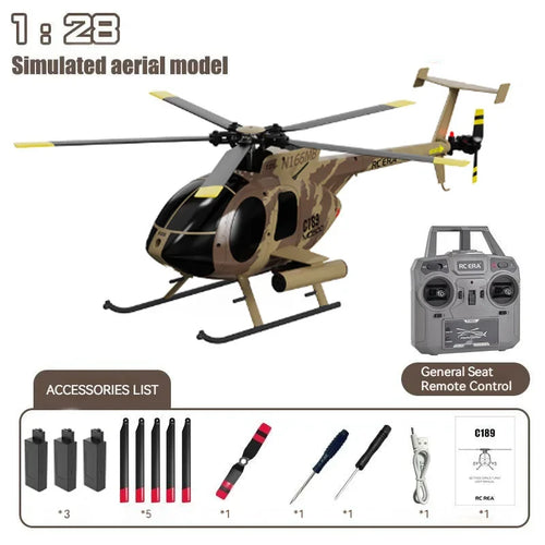 Rc Era 1:28 C189 Bird Rc Helicopter Tusk Md500 Dual Brushless Toyland EU