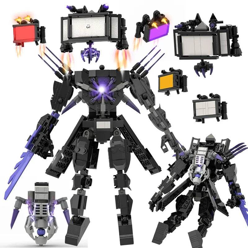 New Skibidi Toileted Giant Titan TVman Upgrade Speakerman Building Blocks Animation Figure Model Toys for Kids Ideas Gifts Christmas - ToylandEU