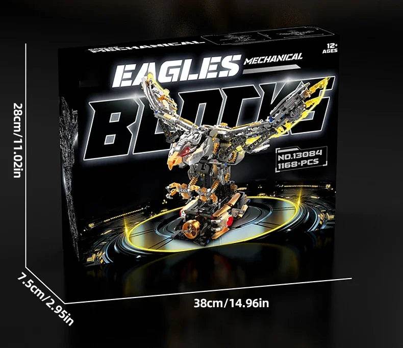 Mechanical Animal Building Blocks Parrot Eagle Whale Beetle Model Bricks With Light Display Kids Toys Gifts - ToylandEU