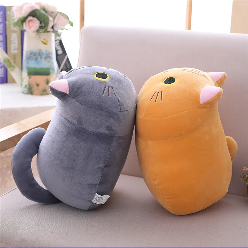 Charming Cartoon Cat Plush Toy - Perfect Gift for Kids' Celebrations