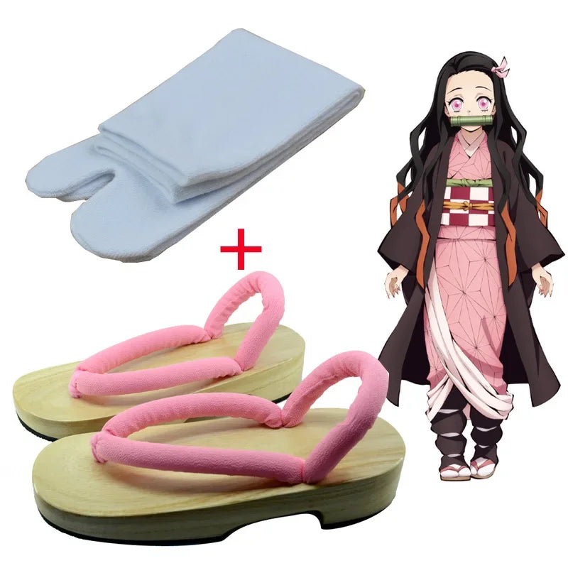 Nezuko Cosplay Outfit | Polyester Fabric | Demon Slayer Anime | Adult Unisex