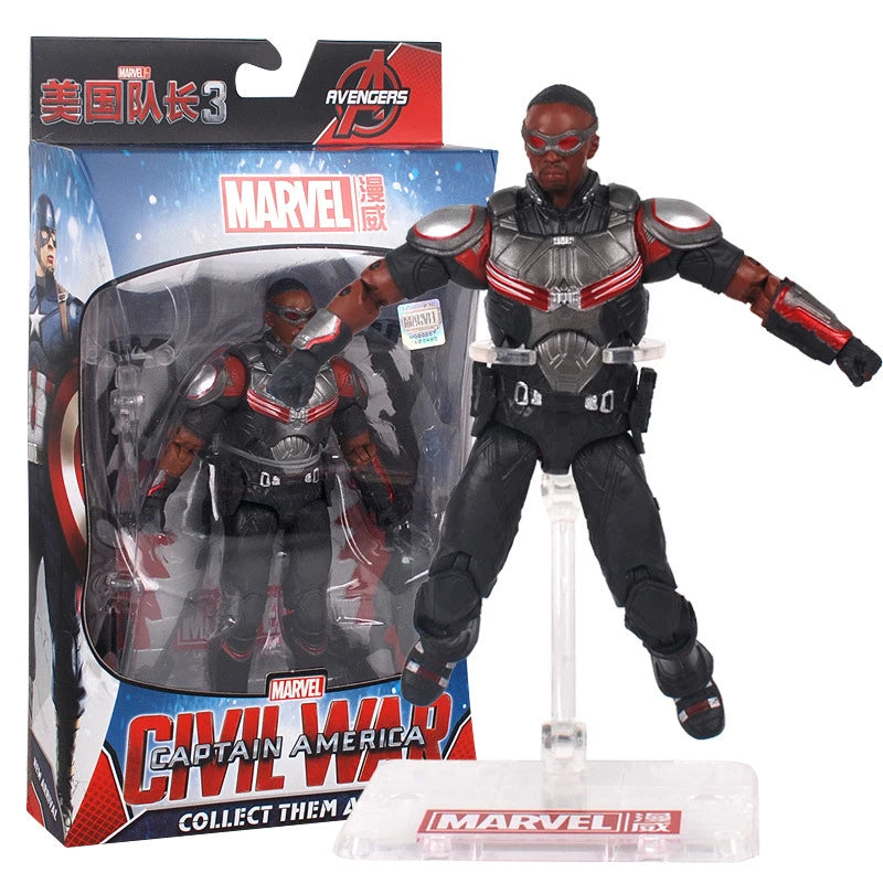 Action Figure | Marvel Legends Hasbro | 7 Pack Set | Thor Iron Man SpiderMan Cap