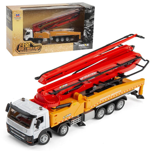 Alloy Metal 1:50 Scale Huina Model 1709 Concrete Pump Truck Toy AliExpress Toyland EU