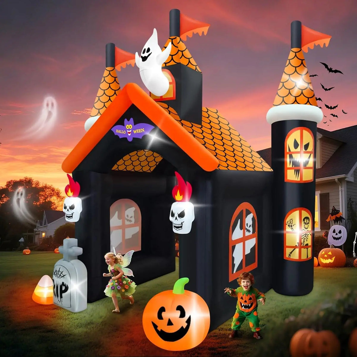 Halloween Inflatable Archway | 12ft Height | Haunted House Theme