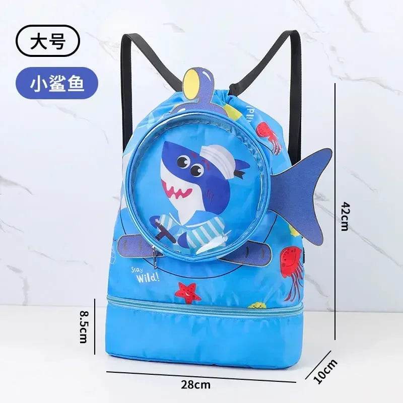 Kids Cartoon Cute Backpack Swimming Bag Waterproof Dry Wet Bag for Boys Girls Shoes Goggles Storage - ToylandEU