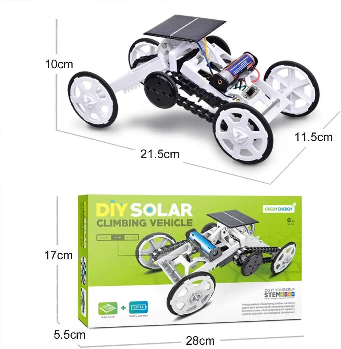 Solar Powered DIY Climbing Car Model STEM Educational Toy Kit - ToylandEU