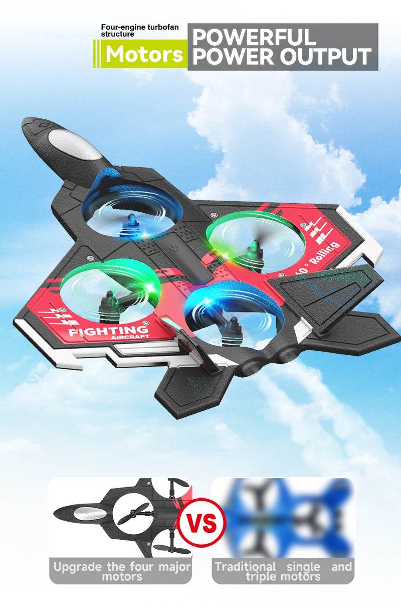 S98 RC Plane Remote Control Aircraft Toy RC Drone Foam Altitude Hold Stunt Kids Gifts - ToylandEU