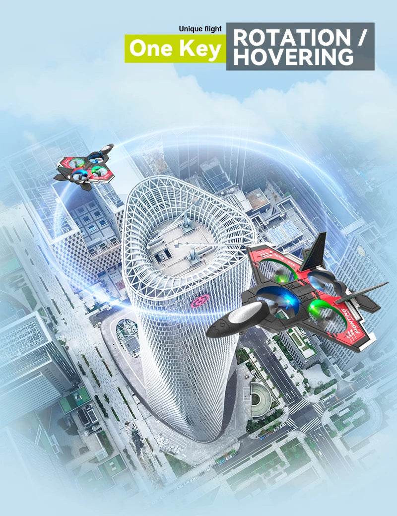 S98 RC Plane Remote Control Aircraft Toy RC Drone Foam Altitude Hold Stunt Kids Gifts - ToylandEU