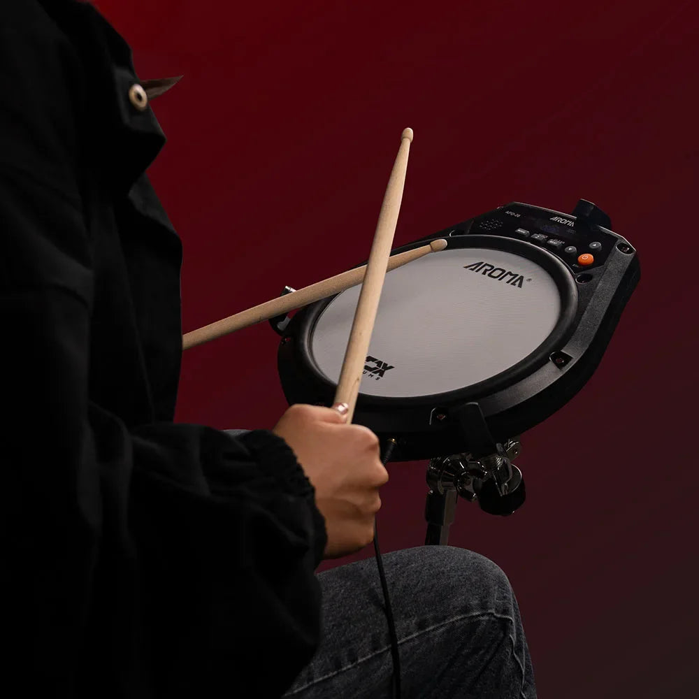 Aroma 8 Inch Electronic Drum Pad With Metronome Rechargeable