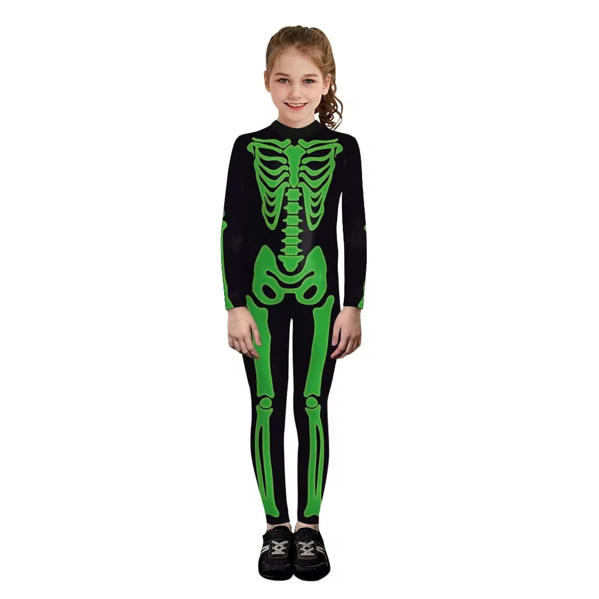 Glow-in-the-Dark Skeleton Costume for Kids - Spooky Fun Costume!