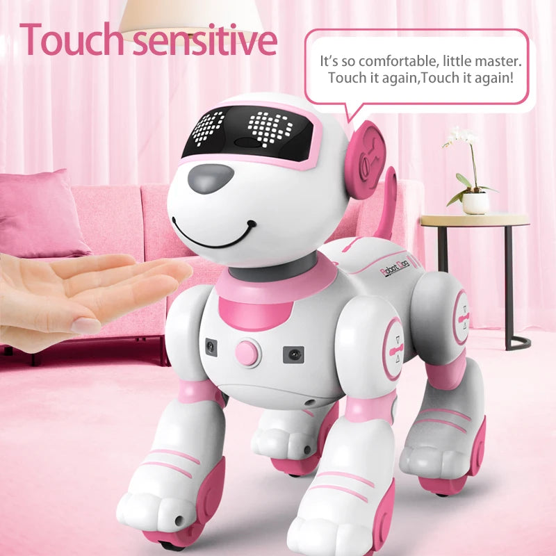 RC Robot Dog With Voice Remote Control Dancing Singing Toy