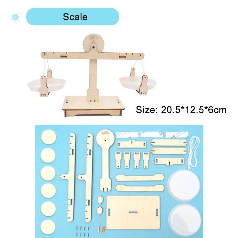 DIY Science Toys Children Educational STEM Kits Car Dinosaur Model Technologia Experimental Tool Wood Puzzle Games School Supply - ToylandEU