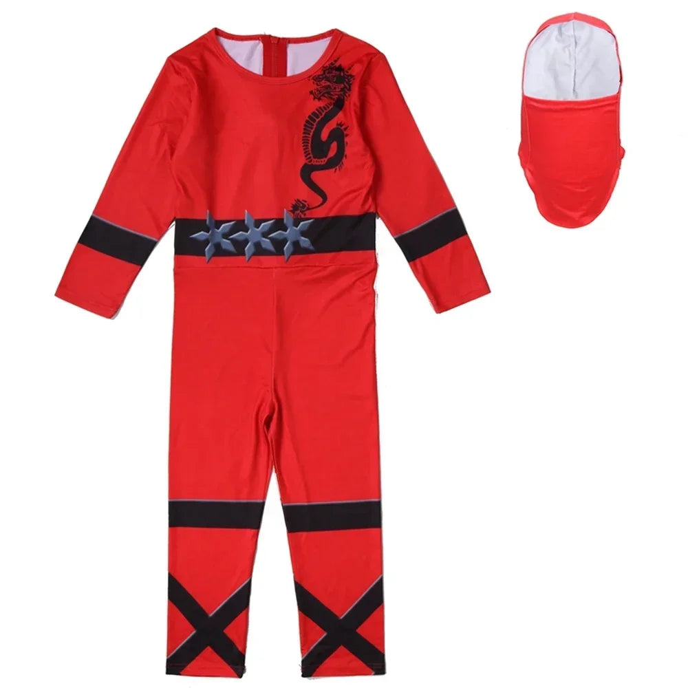 Boys' Action-Packed NINJAGO Inspired Ninja Warrior Costume for Halloween & Carnivals