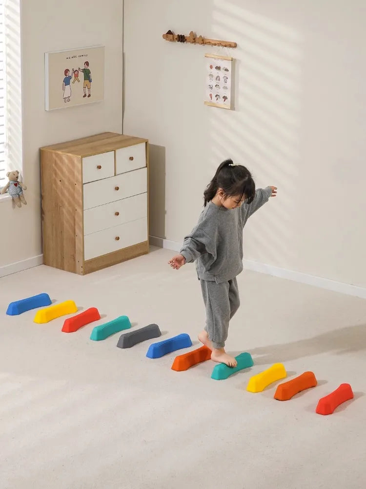 Sensory balance bridge Stepping Stone kids balance training tactile - ToylandEU