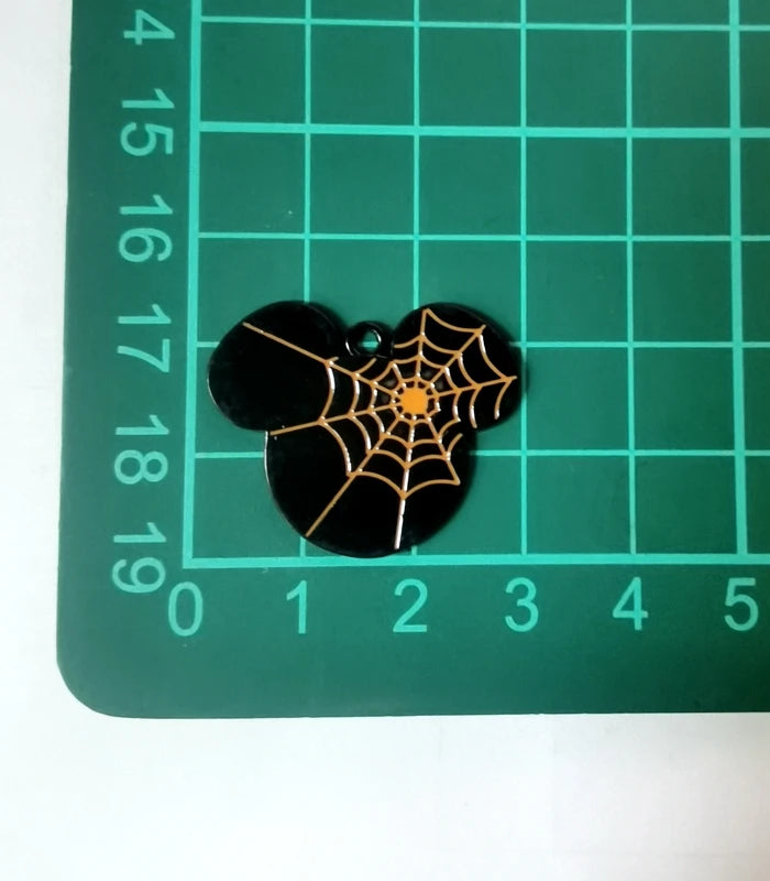 Halloween Pendant Charms | Metal | Keychain DIY | 10 Pieces