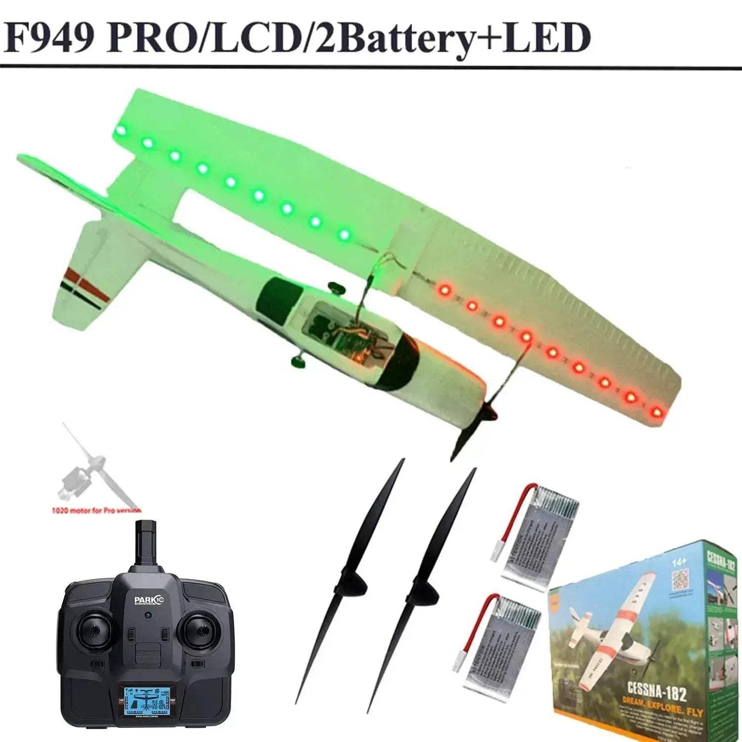 WLtoys 2.4G F949 LCD Version RC Airplane Cessna 182 RTF - ToylandEU