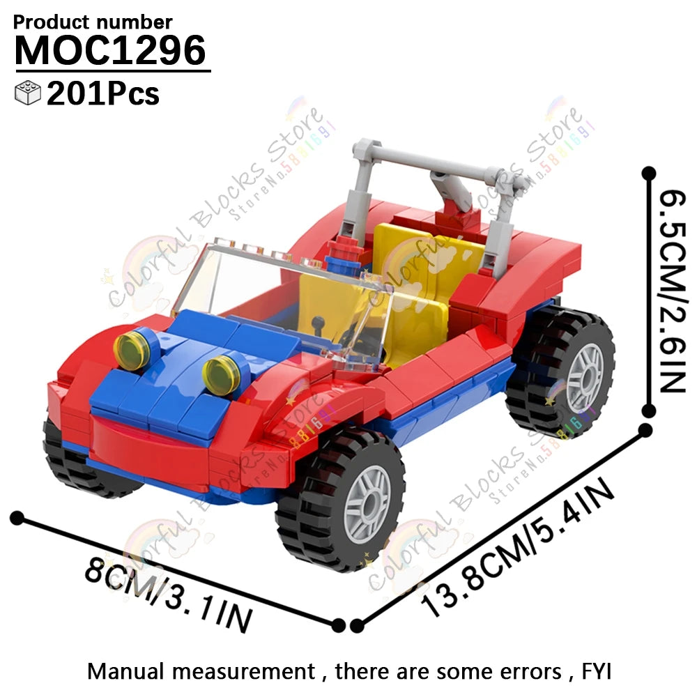 Building Blocks Toy | DIY Racing Car Mecha | Figures Set | Spideres Series
