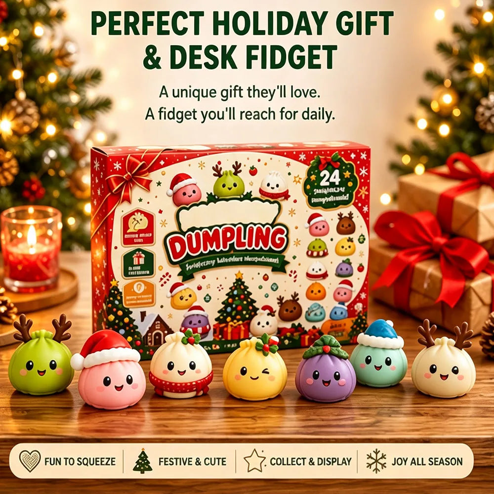 Christmas Advent Calendar | 24 Slow Rebound Squishies | Snowman Sensory Gift