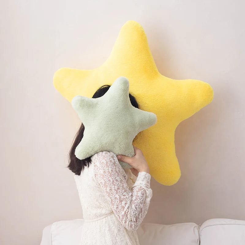 Star Shaped Pillow | Plush Material | PP Cotton Filling | Kid Room Decor