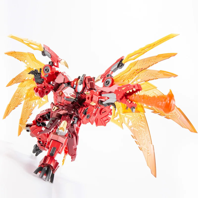 Flame Red Dragon Model Robot Toy - High Quality ABS + Alloy - ToylandEU