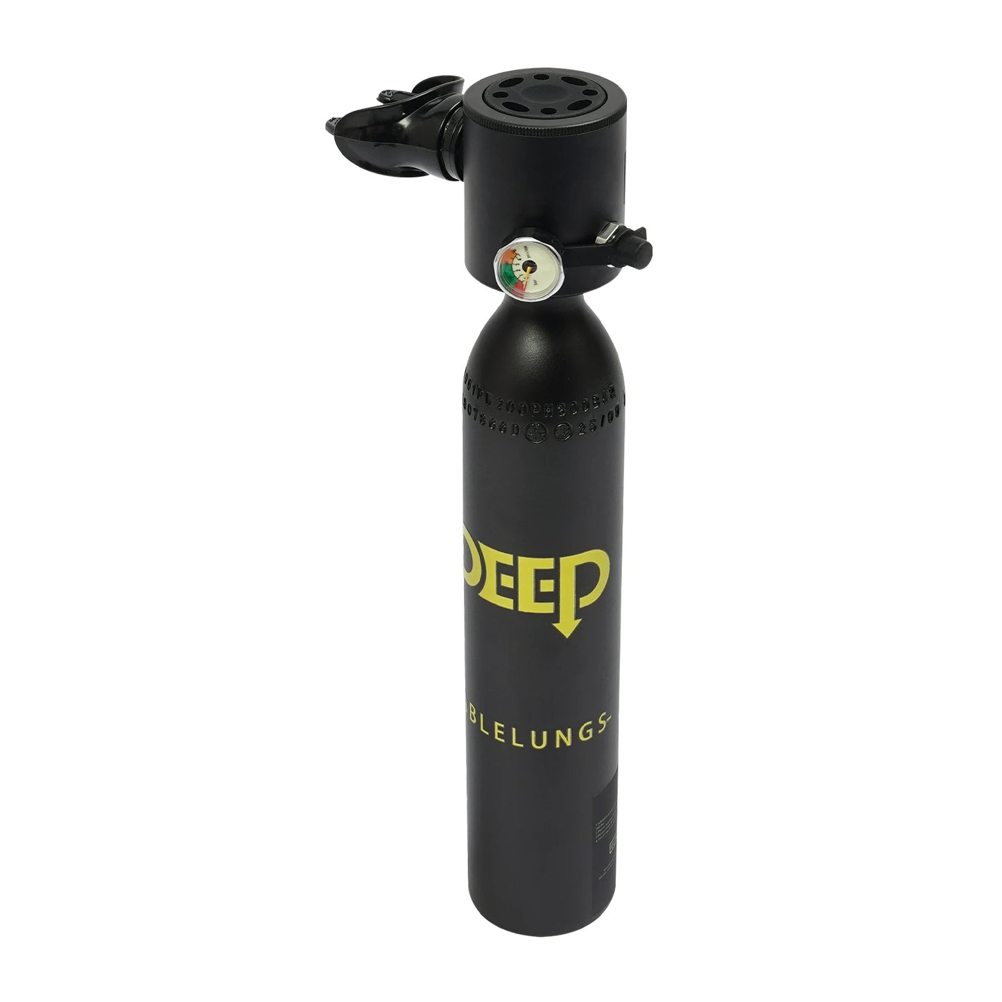 Scuba Tank Kit | 0.5L Capacity | Pressure Gauge, 6061 Aluminum