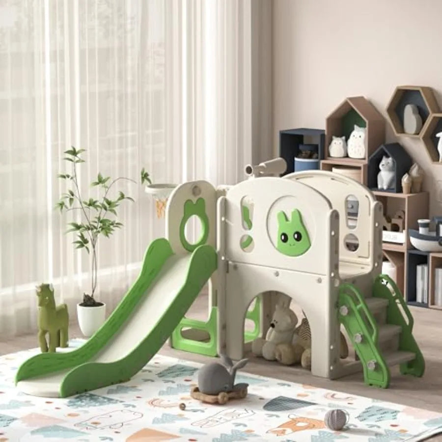 Eight In One Toddler Indoor Playset With Slide And Climber