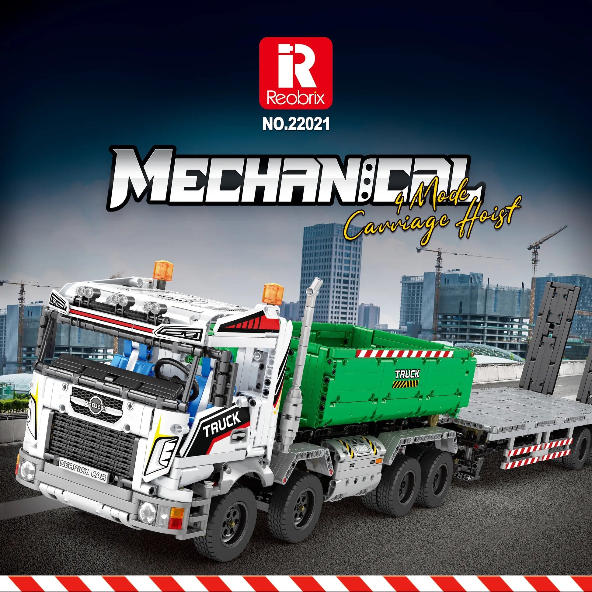 Electric Truck Crane Building Block Set for Adults with Remote Control - ToylandEU