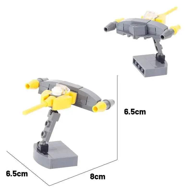 MOC Military Fighter Building Blocks Kit Combat Robots Gift Building Bricks MOC - ToylandEU