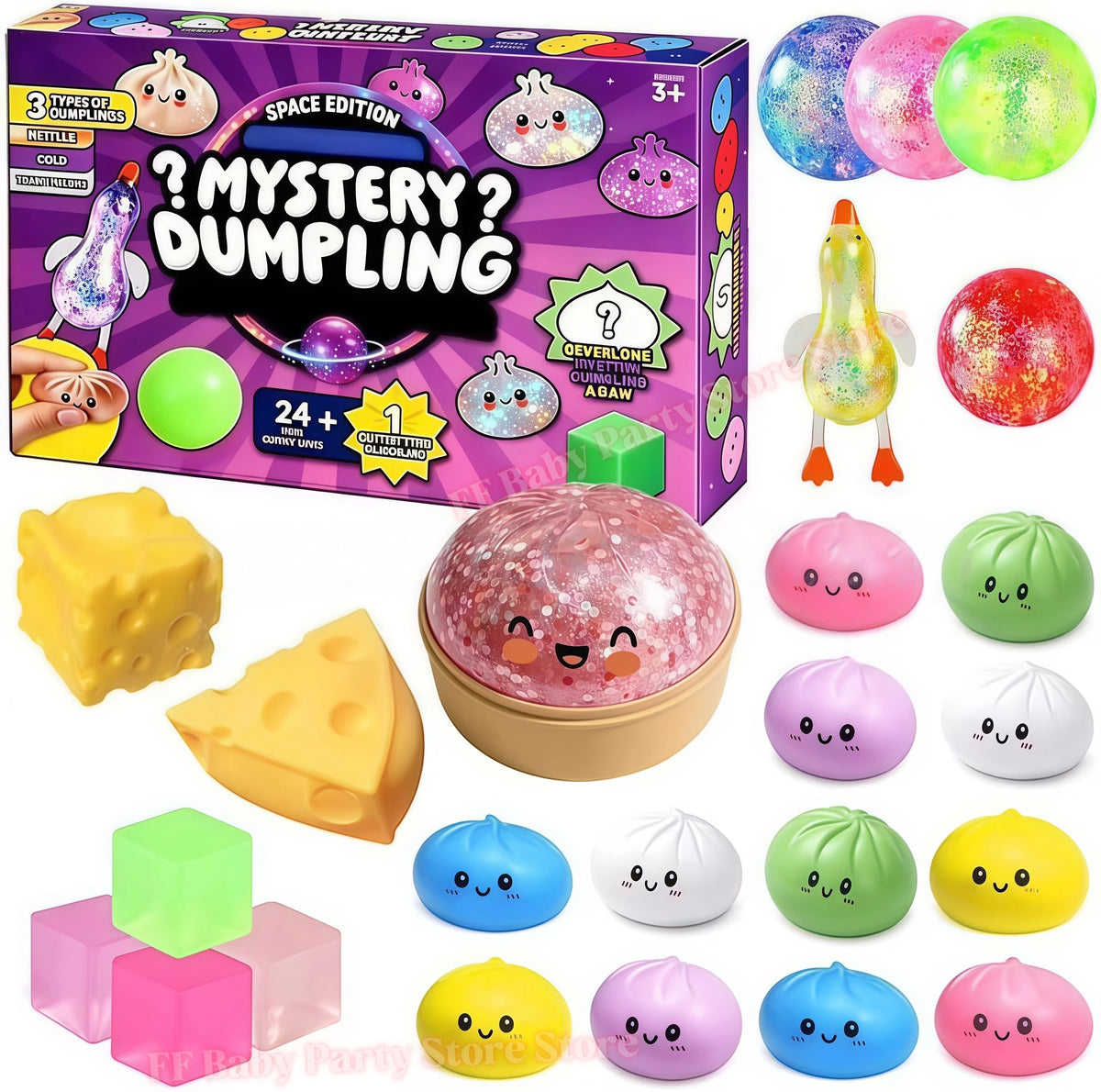 Soft Dumpling Advent Calendar | 24 Day Slow Foam | Anxiety Relief Fidget