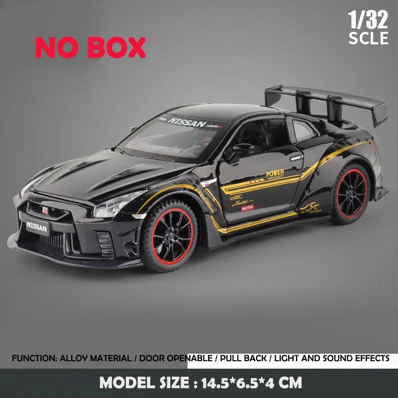 Nissan GTR R35 Diecast Car Model With Sound And Light - ToylandEU