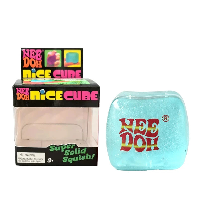 Glow In The Dark Sensory Toy | Ice Cube Shape | Multicolor Tactile Feel 12+