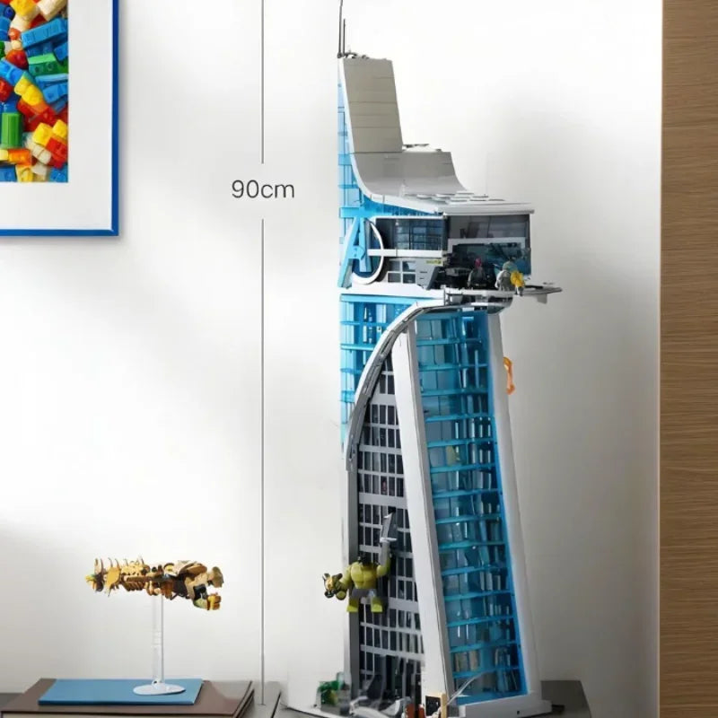 Building Block Set | 5201 Pieces | Superhero Skyscraper | Adult Model
