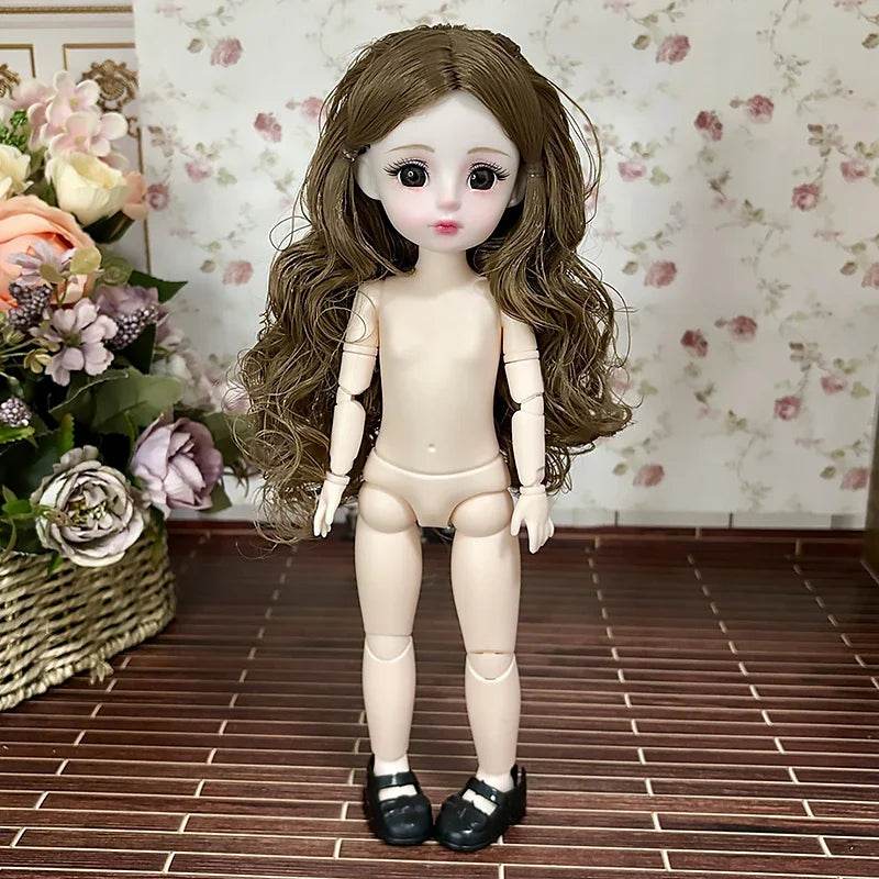 30cm Dolls For Girl Dolls 1/6 Starry Grey Blue Eyes Fashion - ToylandEU