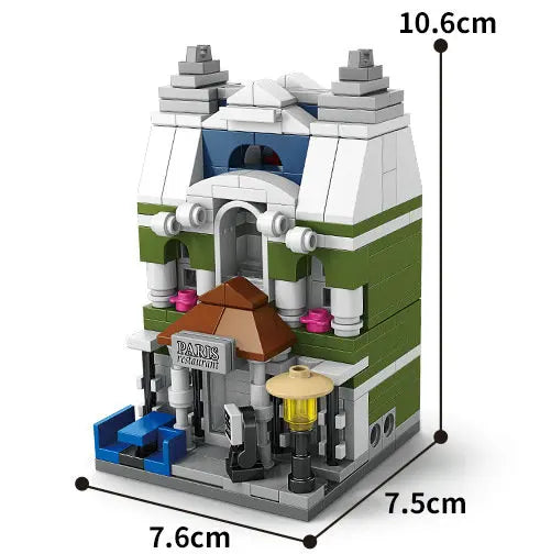 Lego Compatible Building Blocks | Mini City Street View Set | Small Blocks | 14+