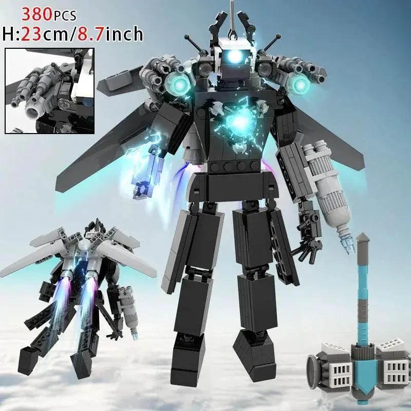 Moc Skibidi Toilet Figures Model Blocks Titan Cameraman Speakerman Construction Toys for Boys Halloween Party Gifts - ToylandEU