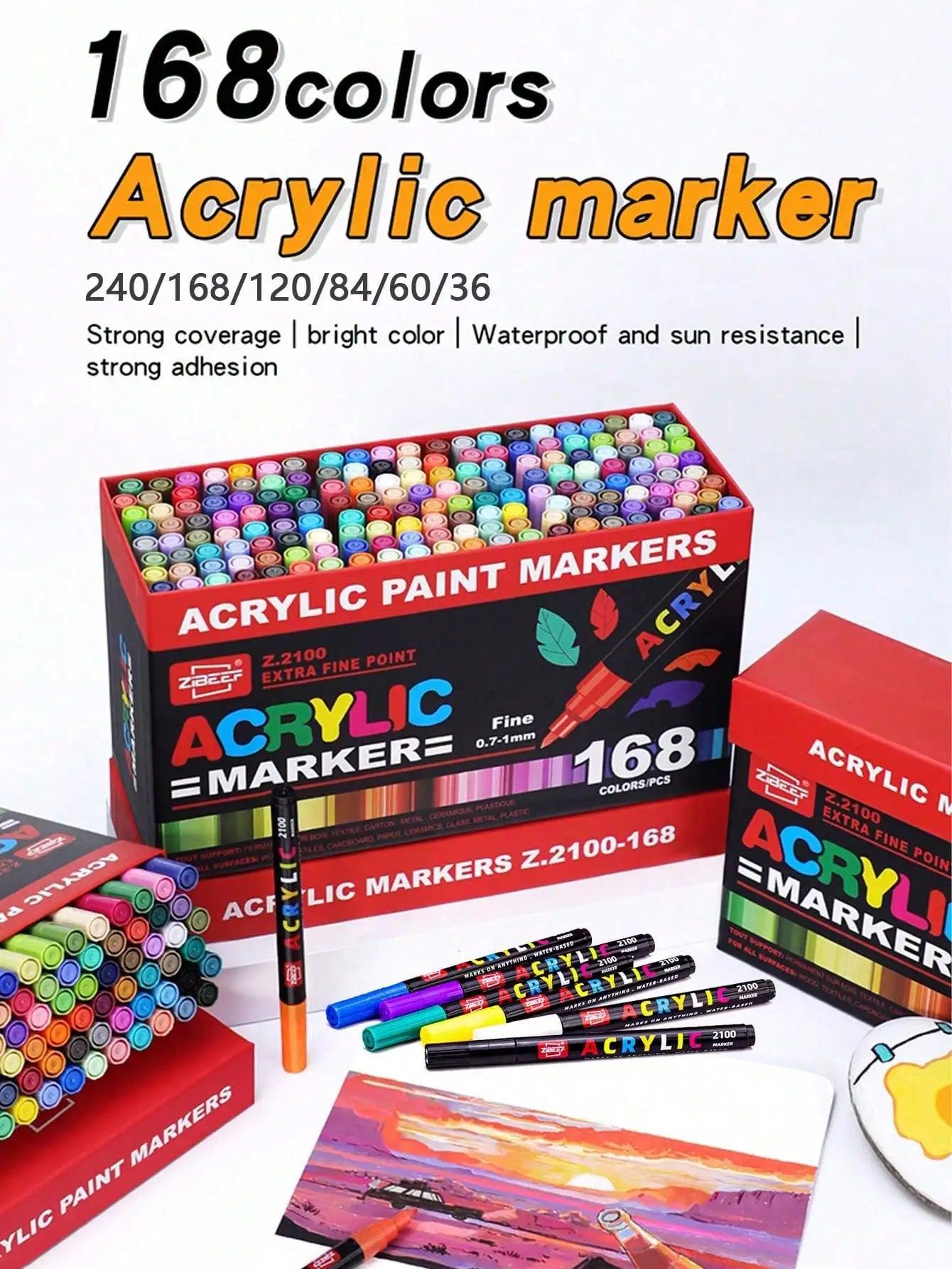 Acrylic Paint Markers | Fine Tip Set | Toylandeu™
