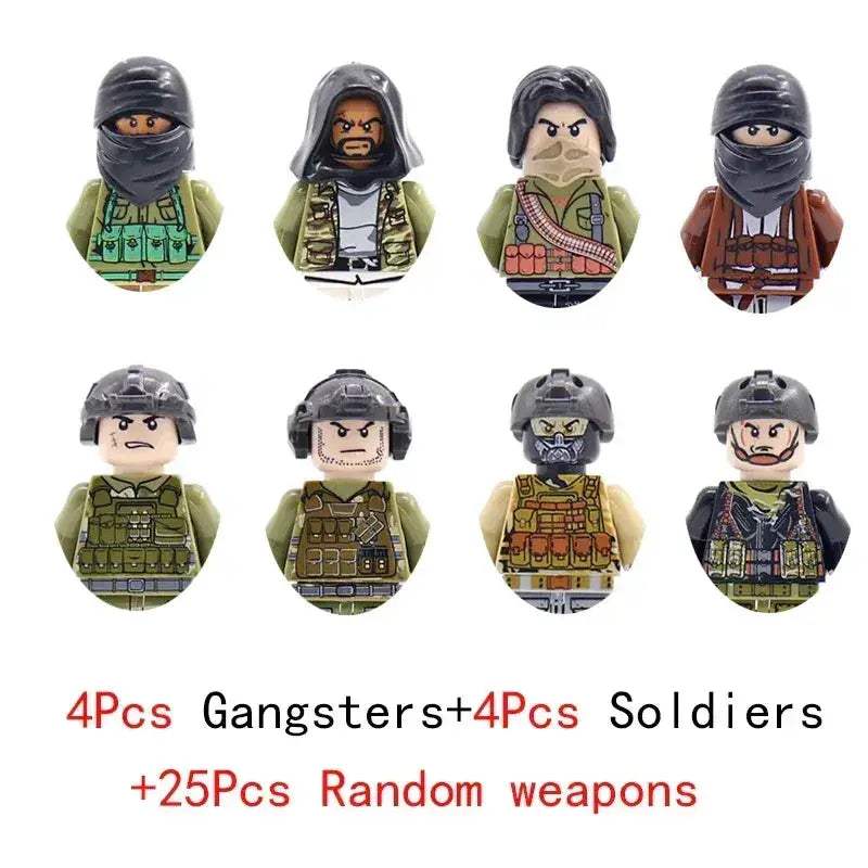 Lego Compatible Military Building Blocks Set With Figures - ToylandEU