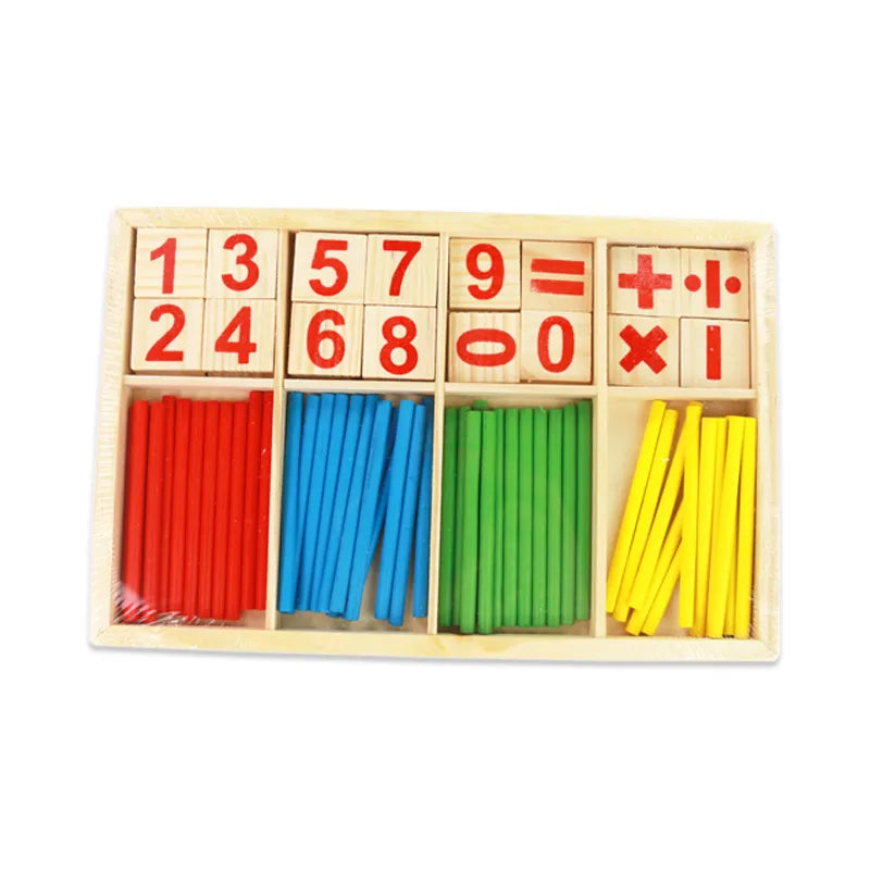 Wooden Infant Montessori Counting Stick Toy for Early Number Education - ToylandEU